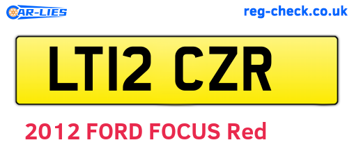 LT12CZR are the vehicle registration plates.