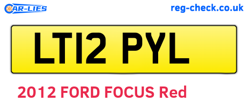 LT12PYL are the vehicle registration plates.