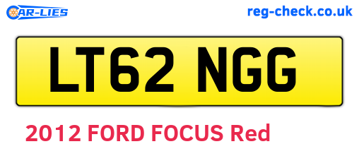 LT62NGG are the vehicle registration plates.