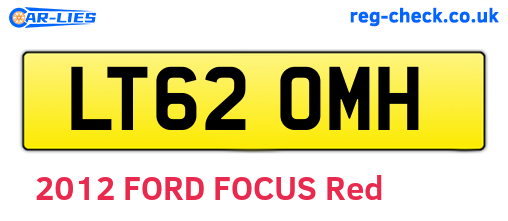 LT62OMH are the vehicle registration plates.