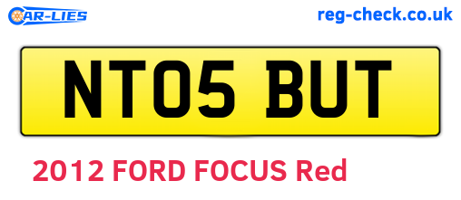 NT05BUT are the vehicle registration plates.