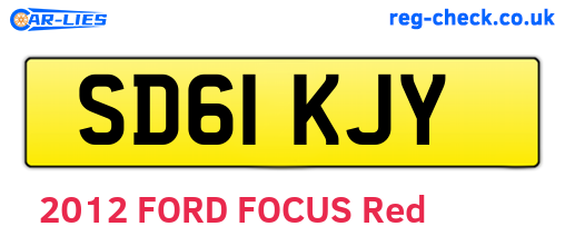 SD61KJY are the vehicle registration plates.