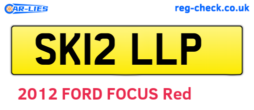 SK12LLP are the vehicle registration plates.