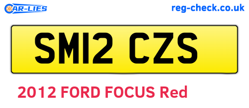 SM12CZS are the vehicle registration plates.