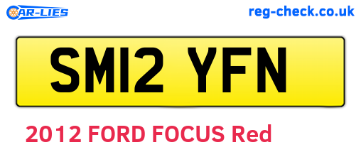SM12YFN are the vehicle registration plates.