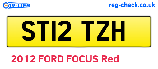 ST12TZH are the vehicle registration plates.