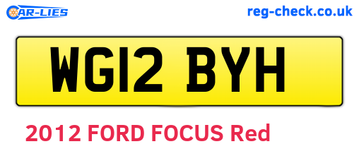 WG12BYH are the vehicle registration plates.