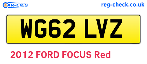 WG62LVZ are the vehicle registration plates.