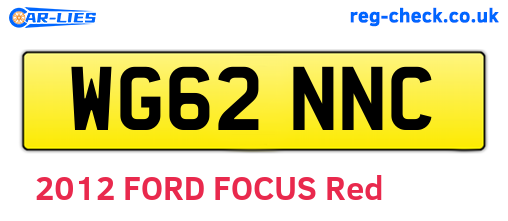 WG62NNC are the vehicle registration plates.