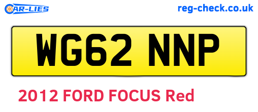 WG62NNP are the vehicle registration plates.