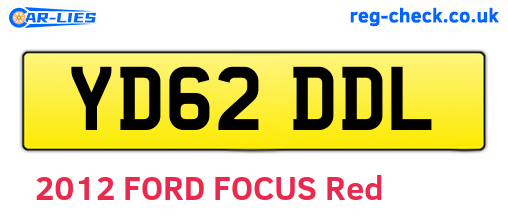 YD62DDL are the vehicle registration plates.