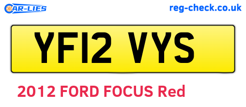 YF12VYS are the vehicle registration plates.
