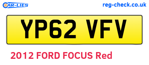 YP62VFV are the vehicle registration plates.