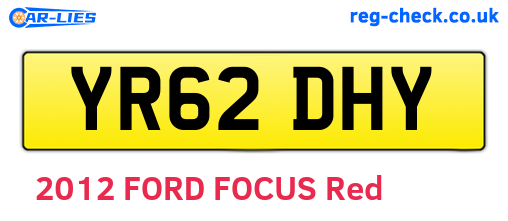 YR62DHY are the vehicle registration plates.