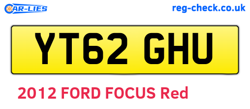 YT62GHU are the vehicle registration plates.