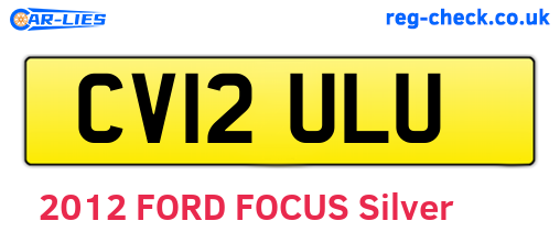 CV12ULU are the vehicle registration plates.