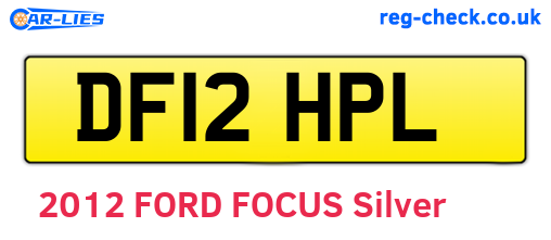 DF12HPL are the vehicle registration plates.