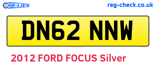 DN62NNW are the vehicle registration plates.