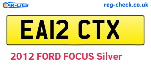 EA12CTX are the vehicle registration plates.