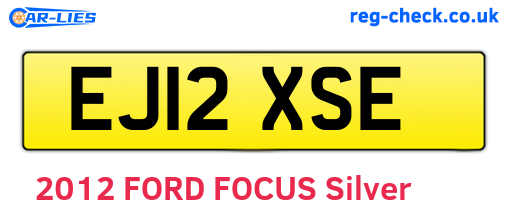 EJ12XSE are the vehicle registration plates.