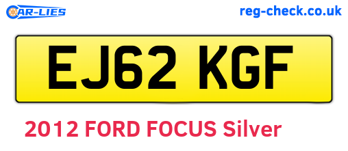 EJ62KGF are the vehicle registration plates.