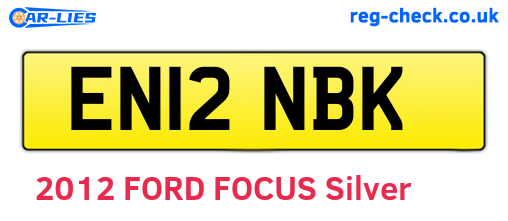 EN12NBK are the vehicle registration plates.