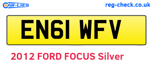 EN61WFV are the vehicle registration plates.
