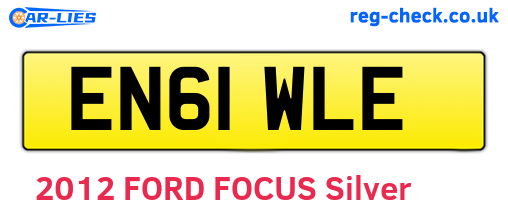 EN61WLE are the vehicle registration plates.