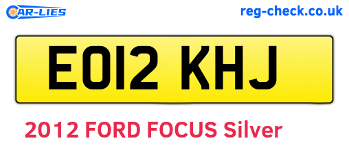 EO12KHJ are the vehicle registration plates.