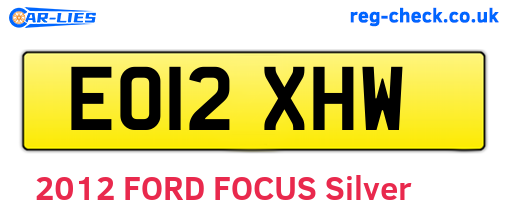 EO12XHW are the vehicle registration plates.