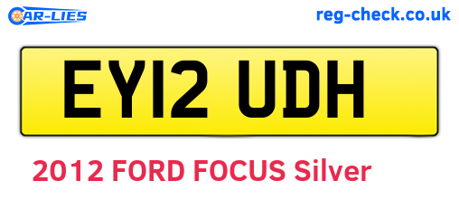 EY12UDH are the vehicle registration plates.