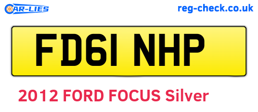 FD61NHP are the vehicle registration plates.
