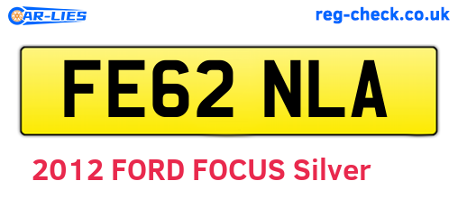FE62NLA are the vehicle registration plates.