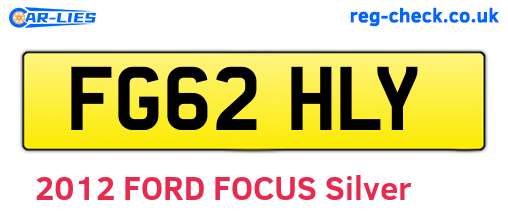 FG62HLY are the vehicle registration plates.