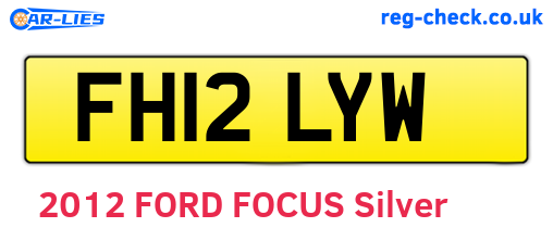 FH12LYW are the vehicle registration plates.