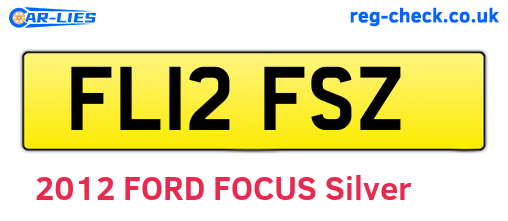 FL12FSZ are the vehicle registration plates.