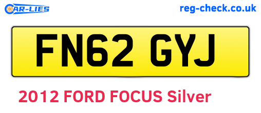 FN62GYJ are the vehicle registration plates.