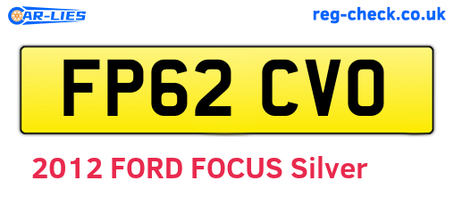 FP62CVO are the vehicle registration plates.