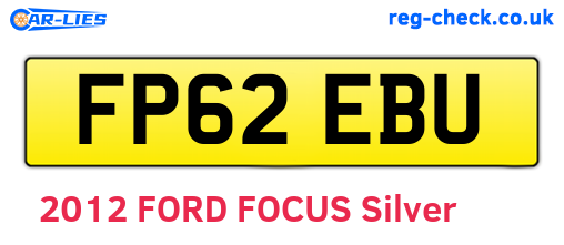 FP62EBU are the vehicle registration plates.