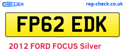 FP62EDK are the vehicle registration plates.