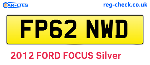 FP62NWD are the vehicle registration plates.