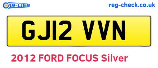 GJ12VVN are the vehicle registration plates.