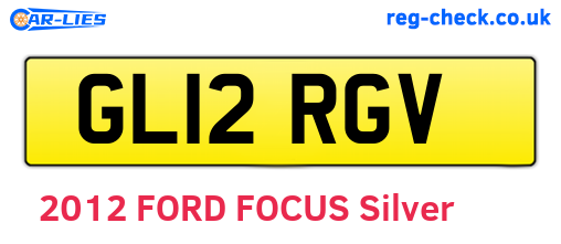 GL12RGV are the vehicle registration plates.