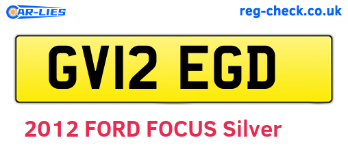 GV12EGD are the vehicle registration plates.