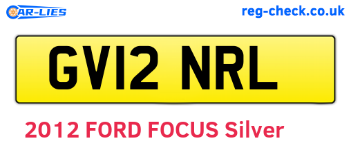 GV12NRL are the vehicle registration plates.
