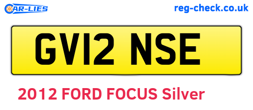 GV12NSE are the vehicle registration plates.