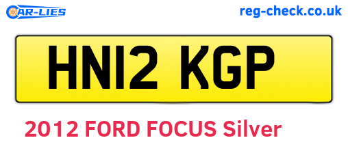 HN12KGP are the vehicle registration plates.