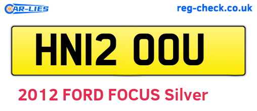 HN12OOU are the vehicle registration plates.