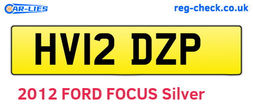 HV12DZP are the vehicle registration plates.