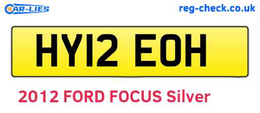 HY12EOH are the vehicle registration plates.